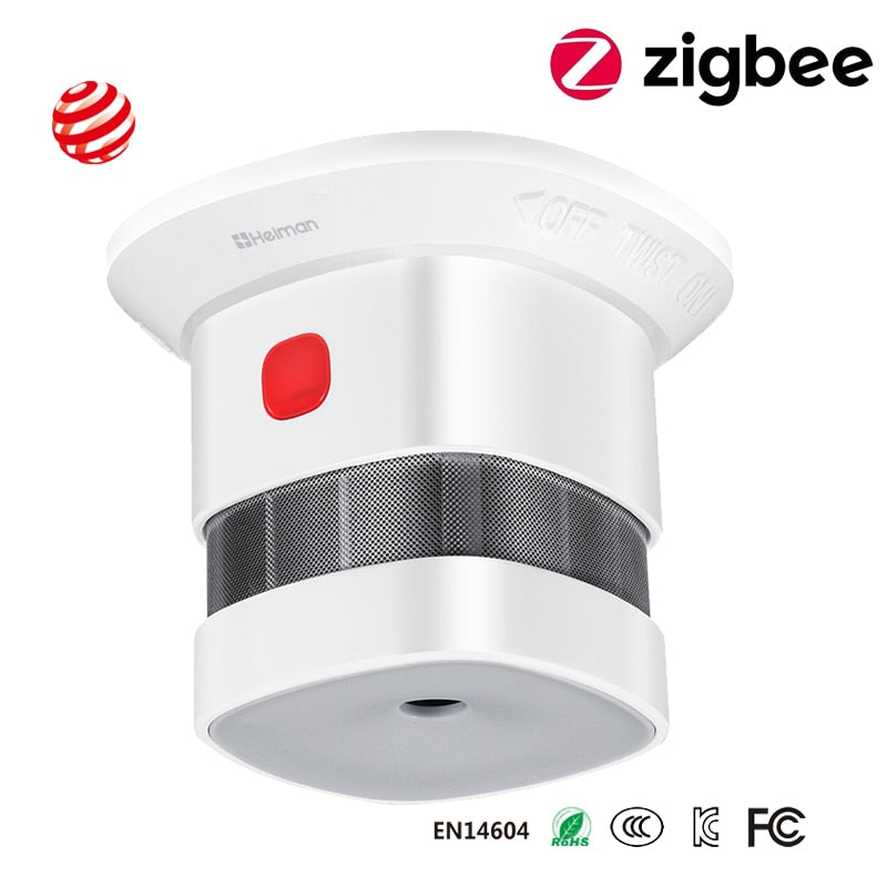 Heiman Zigbee 煙探知器スマートホームシステム 2.4GHz 高感度安全防火煙センサー