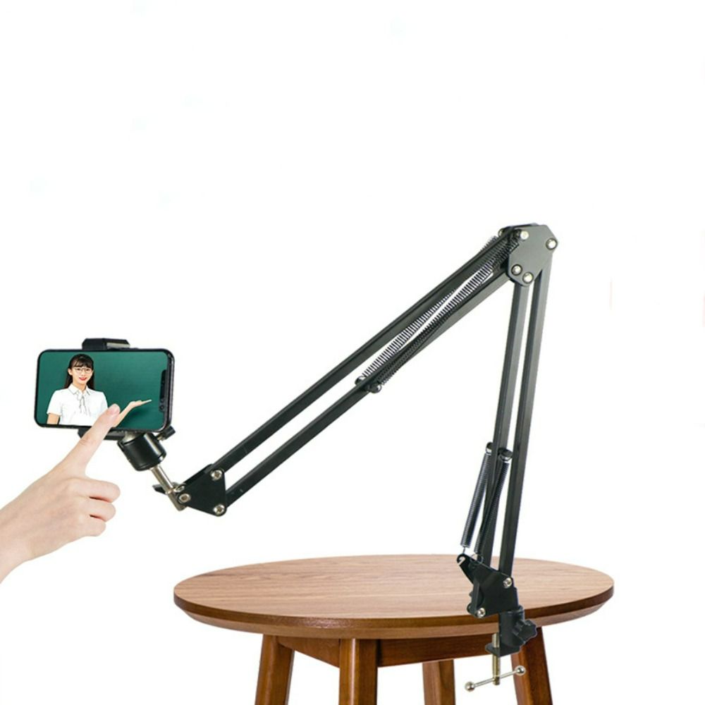 Smartphone Camera Magic Arm DSLR Table Stand Phone Holder Stand Camera Bracket For Phone Tablet Webcam LED Ring Light Studio Kit