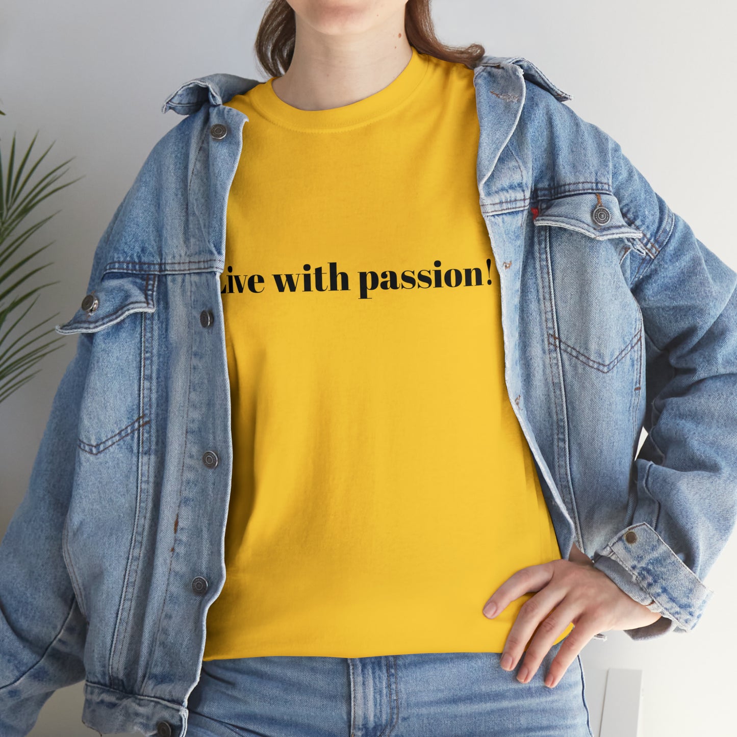 Live With Passion! Cotton T-Shirt