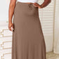 Vireous Full Size Soft Rayon Drawstring Waist Maxi Skirt