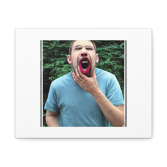 The Yawn Digital Art 'Designed by AI' on Satin Canvas, Stretched