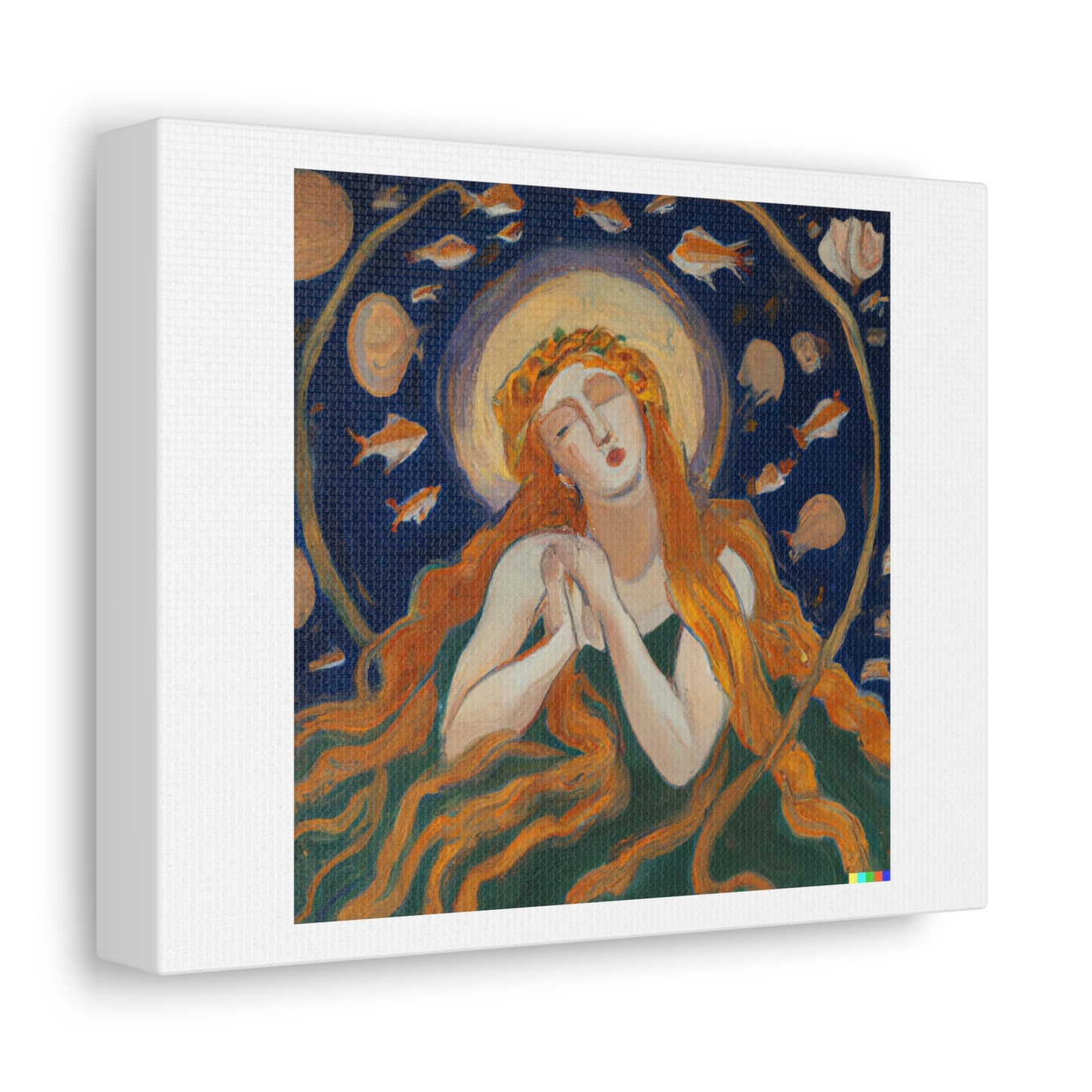 The Birth of Venus by Botticelli Reprised digital art 'Designed by AI' on Canvas