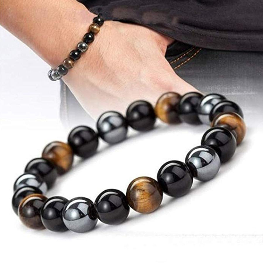 Triple Protection Natural Crystal Bracelet