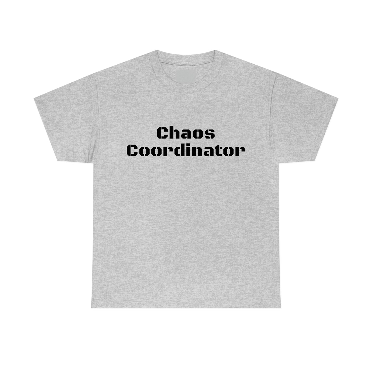 Coordinateur du chaos T-shirt en coton lourd Tailles unisexe Cadeau drôle Femme Homme