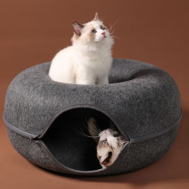 Doughnut Cat and Dog Tunnel Stacking House