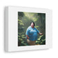 Fat Asian Woman In A Light Blue Shirt Digital Art 'Designed by AI' sur toile