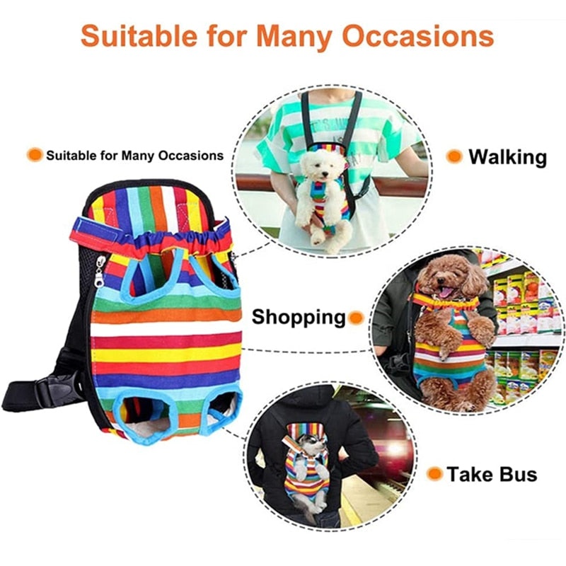 Pet Outdoor Travel Backpack Breathable Portable Bag for Dogs