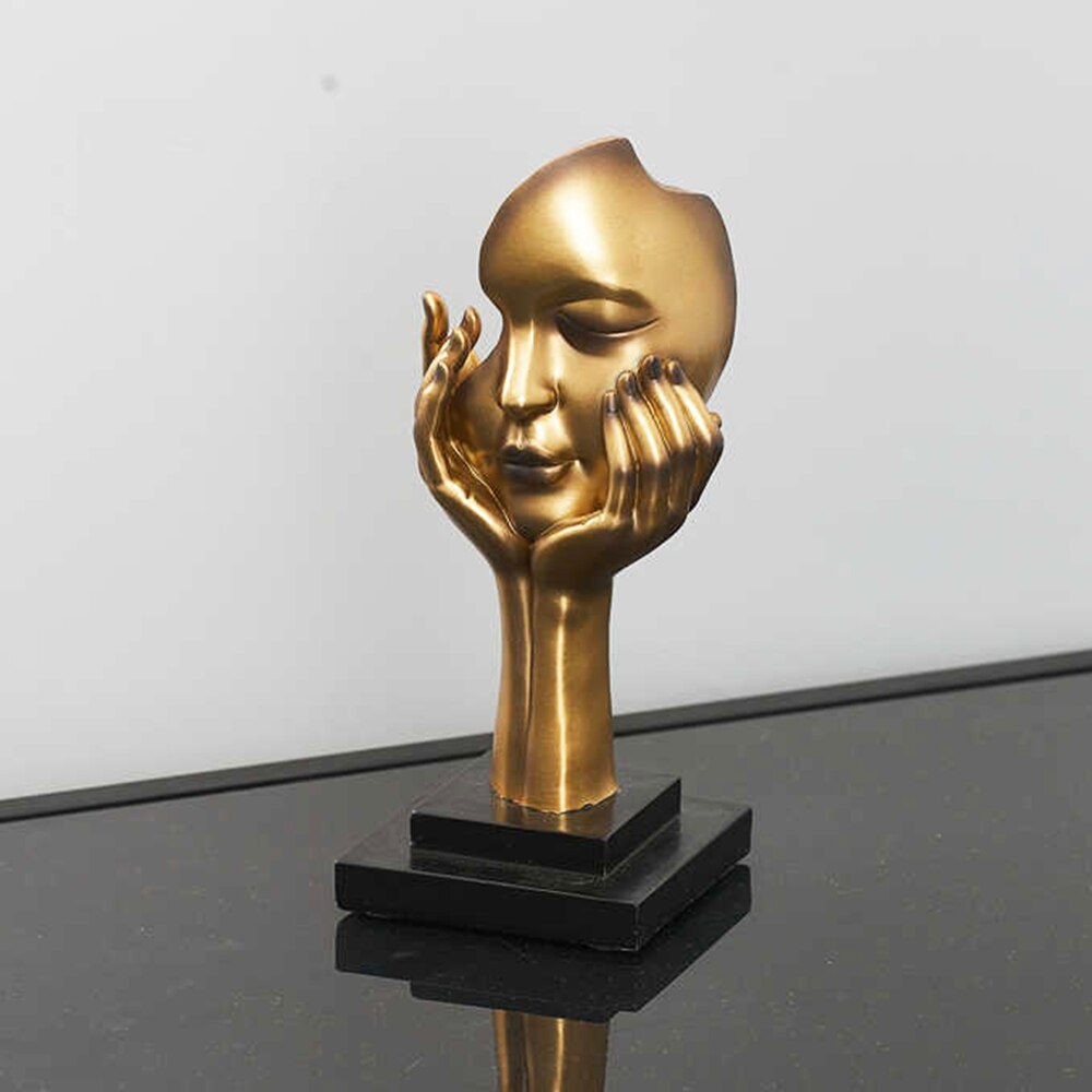 Abstract Face Statue Sculptures and Figurines