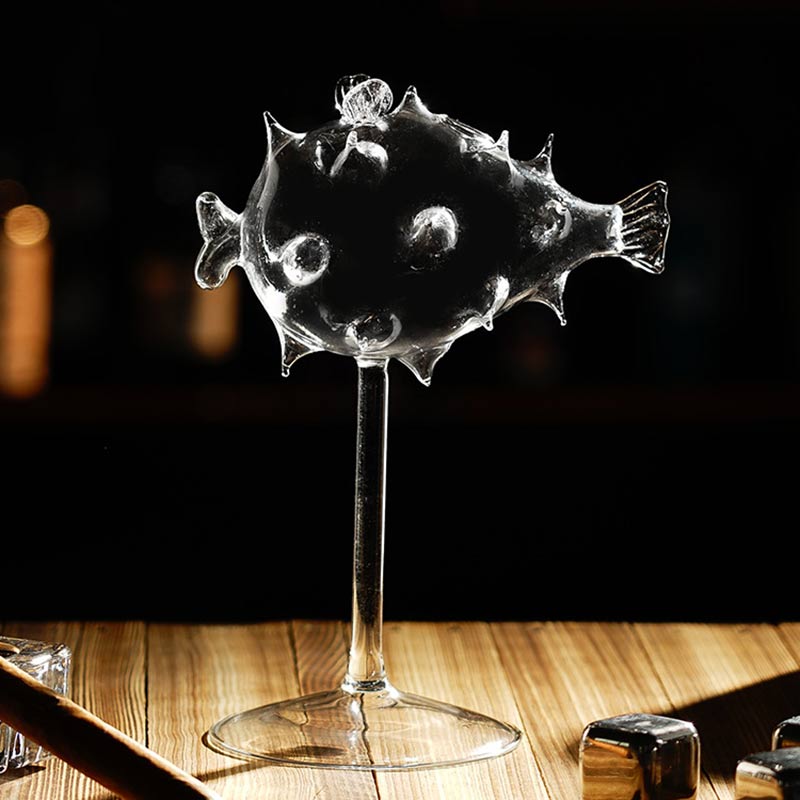 Creative Pufferfish Verre à Cocktail Borosilicate Transparent