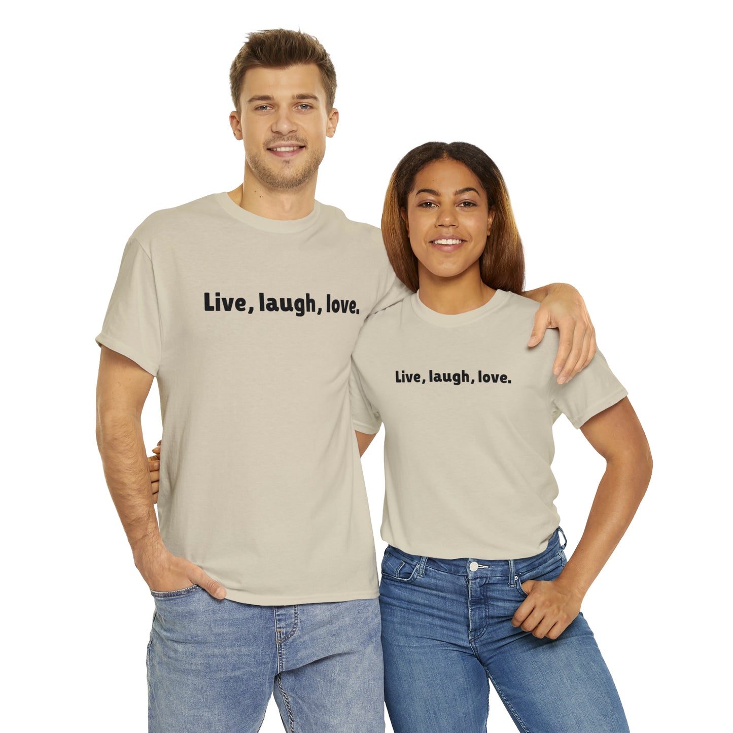 Live, Laugh, Love Cotton T-Shirt