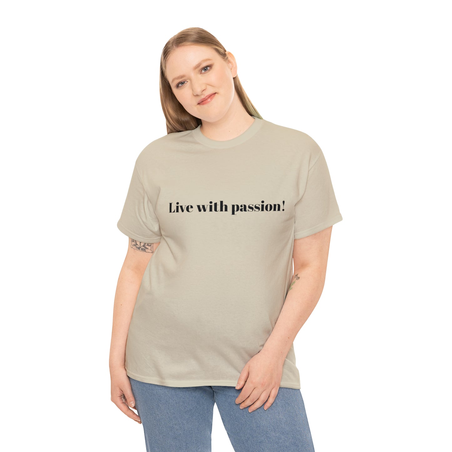 Live With Passion! Cotton T-Shirt