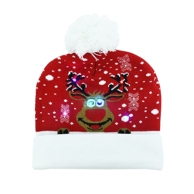 LED Christmas Bobble Hat