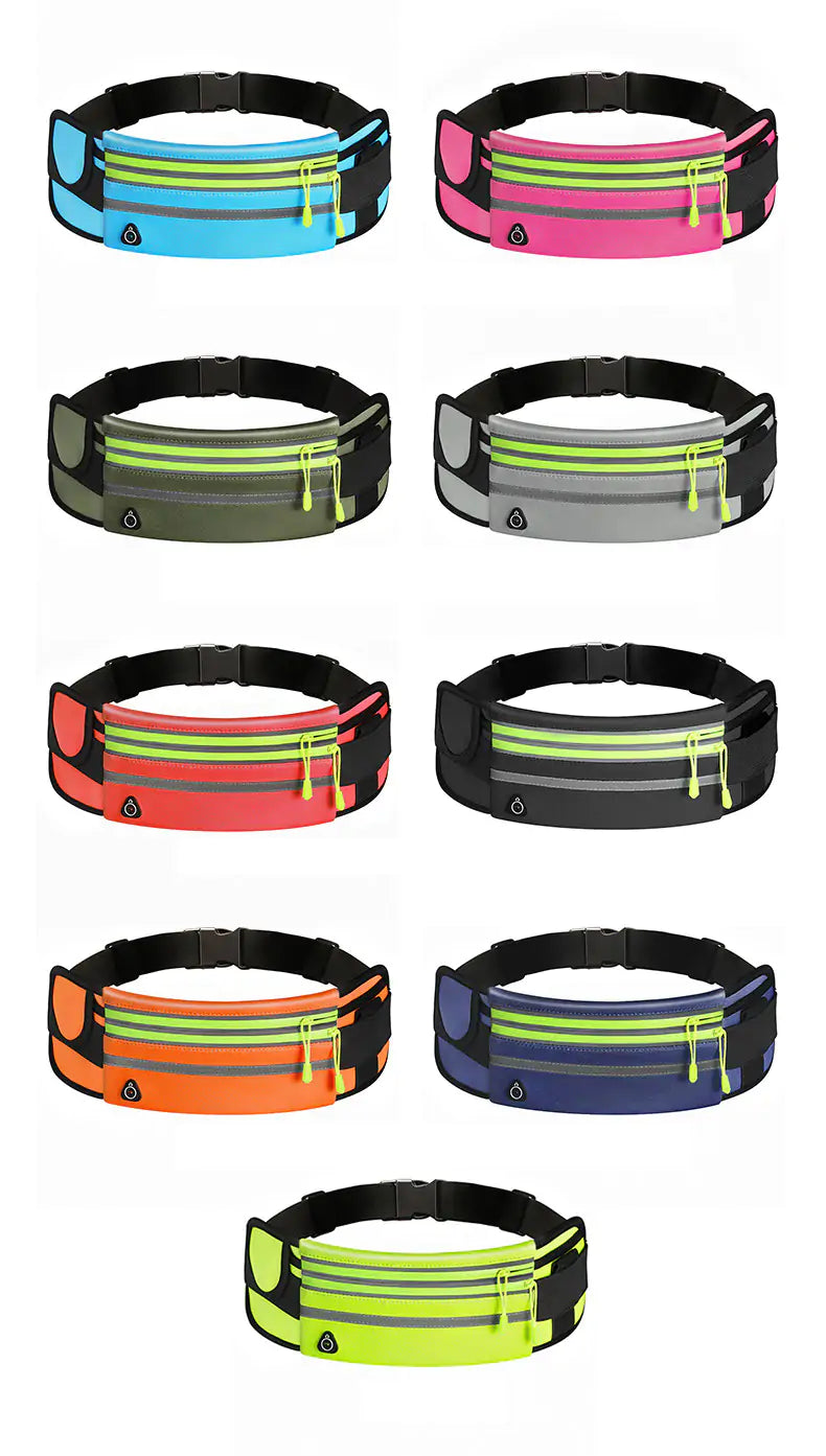 Sporty Waist Belt Bag, Multi Colours