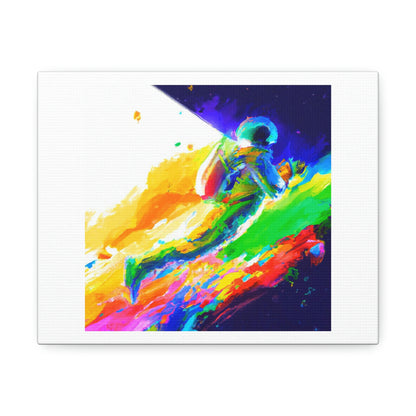 DALL-E Extending To New Heights Digital Art 'Designed by AI' on Satin Canvas, Stretched