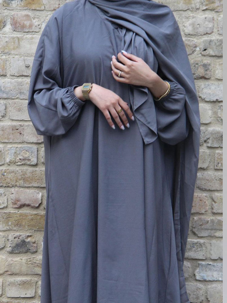 Hooded Abaya Traditional Long Dress Women's