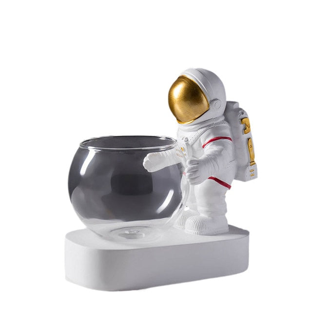 Astronaute décoratif Vase pot de fleurs ornements bureau Vase décor à la maison accessoires