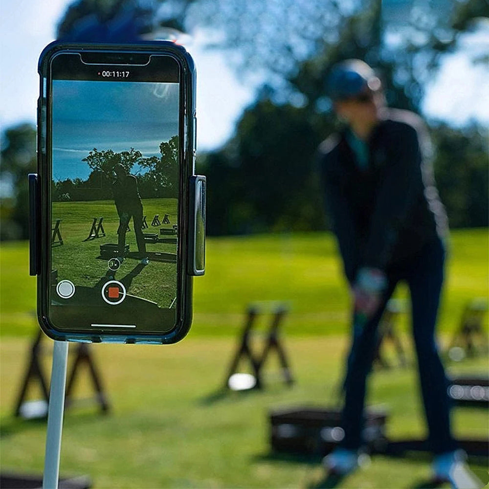 Golf Swing Analyzer Phone Holder Universal Smartphone Holder for the Golf Trolley/Golf Buggy/Golf Cart Golf Gifts