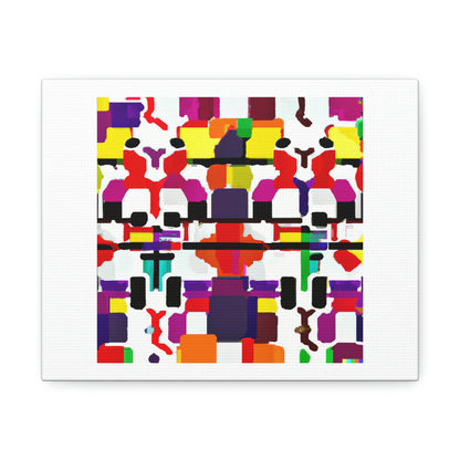 Favourite Abstract Artwork Of DALLE-E III Digital Art 'Designed by AI' on Satin Canvas