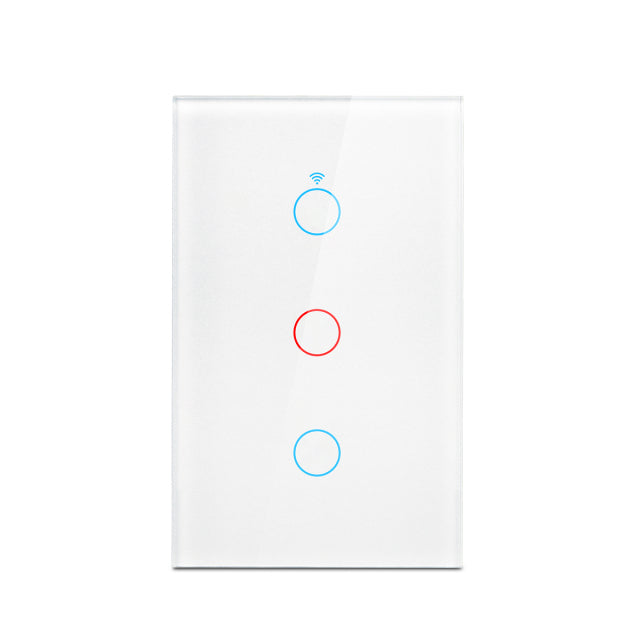 Tuya Smart Life Home House Assistant virtuel Wi-Fi Interrupteur mural à distance sans fil Commande vocale Capteur tactile Interrupteurs de lumière LED Alexa Google Home 220V