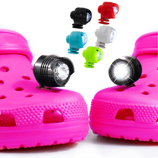 Headlights For Croc Shoes Charm Accessories See and Be Seen!