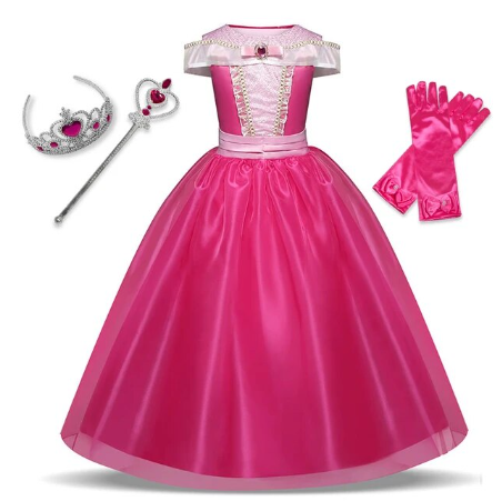 Enchanting Pink Princess Toddler & Kids Ball Gown