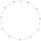 Gold Pendant Pearl Choker Necklace