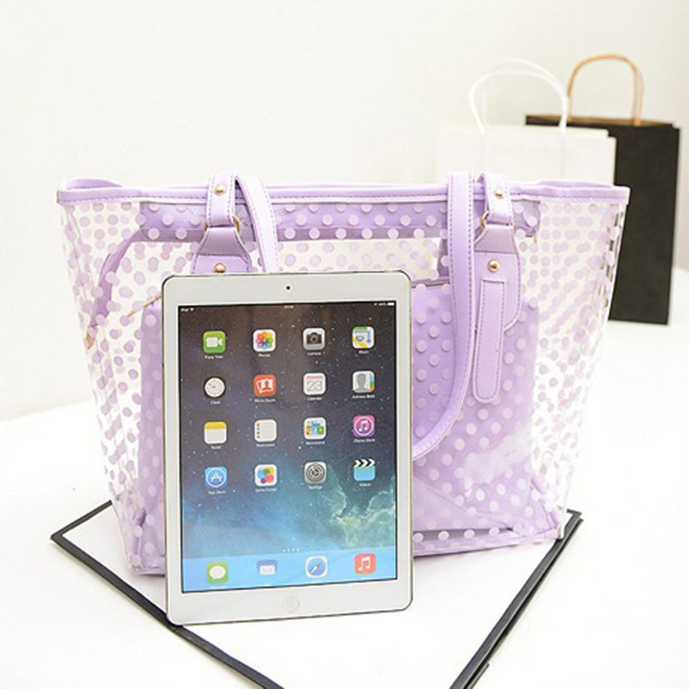 Candy Colour Transparent Handbag