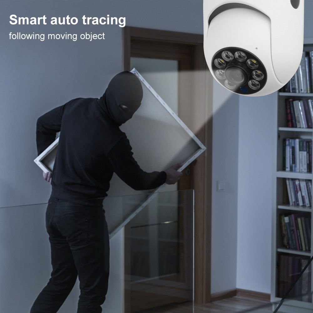 Night Vision Security Camera By Panorama™ Install Into Light Socket Best Price With Audio Function