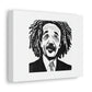Albert Einstein With Bob Marley Hairstyle Digital Art 'Designed by AI' on Canvas