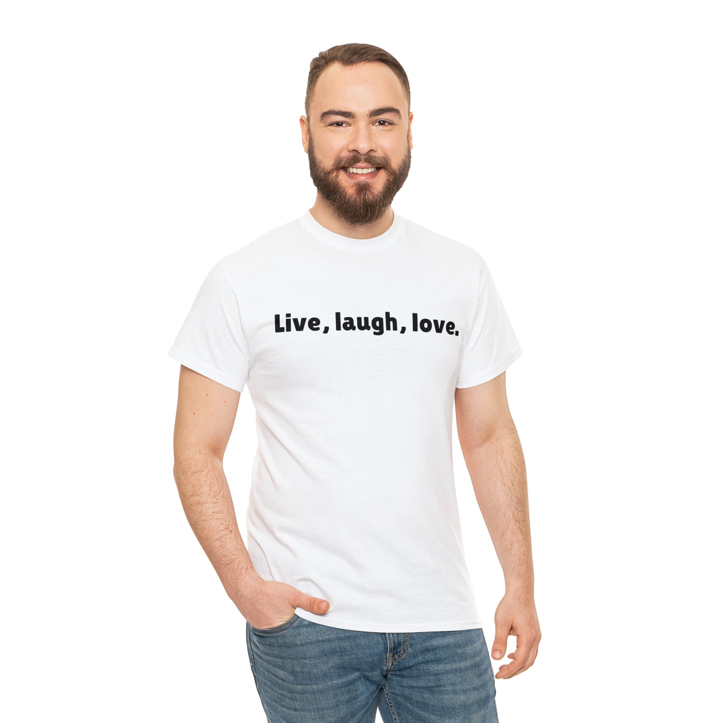 Live, Laugh, Love Cotton T-Shirt