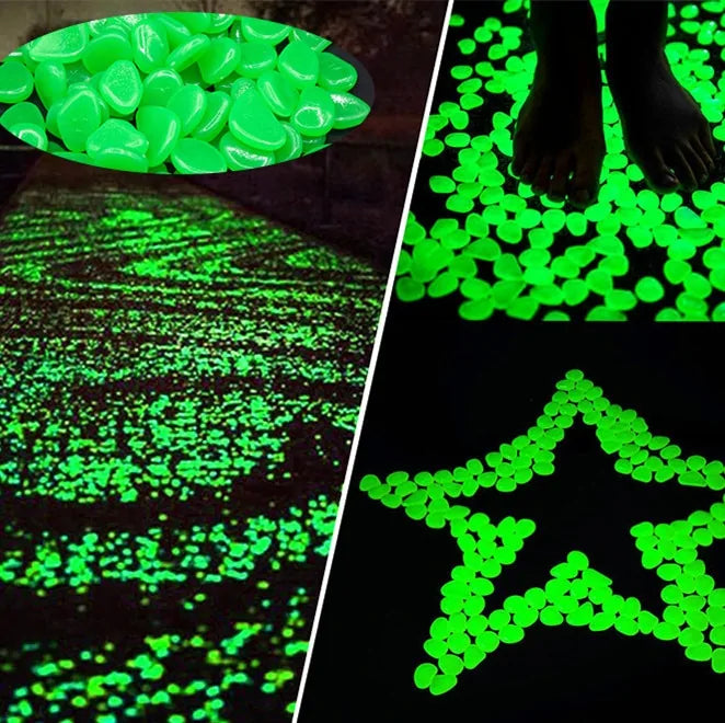 Glow in the Dark Garden 'Pebbles' Dinner Party Decor