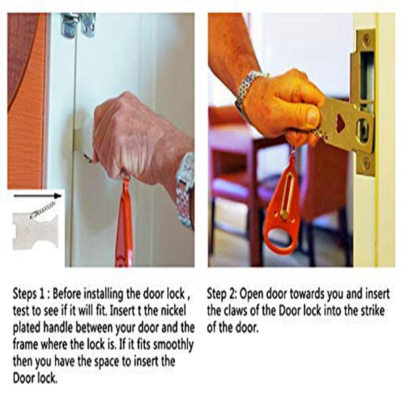 Portable Hotel Door Lock Self-Defence Door Stop