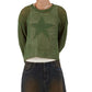 Women's Five-Pointed Star Hollowed Out Sweater Loose Casual Pullover