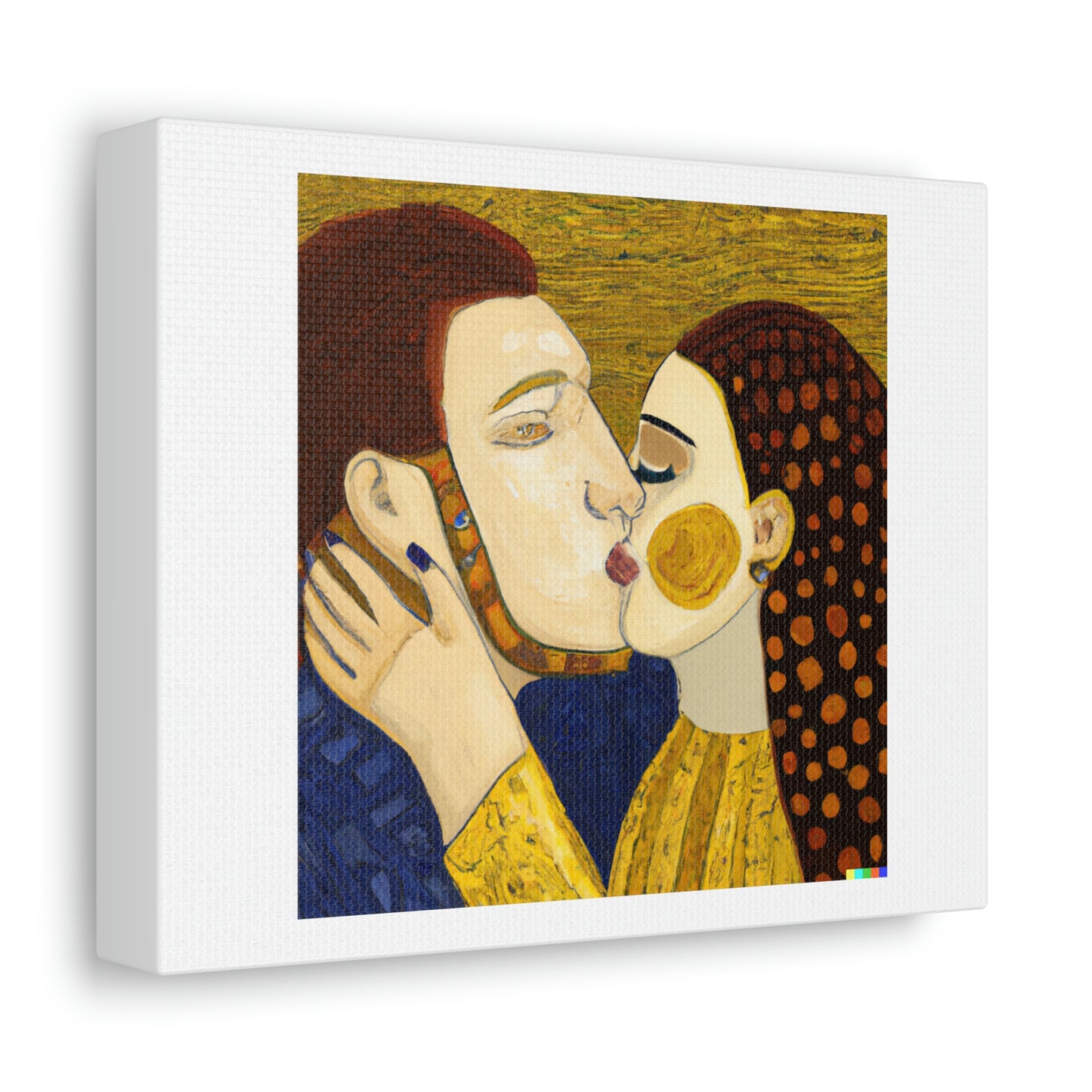 Le baiser de Gustav Klimt pour l'art numérique du 21e siècle "conçu par AI" sur toile