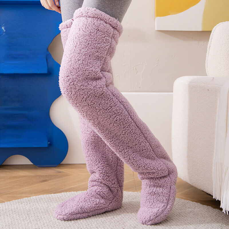 Plush Long Sock Slippers