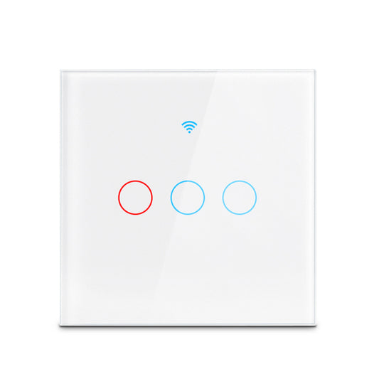 Tuya Smart Life Home House Assistant virtuel Wi-Fi Interrupteur mural à distance sans fil Commande vocale Capteur tactile Interrupteurs de lumière LED Alexa Google Home 220V