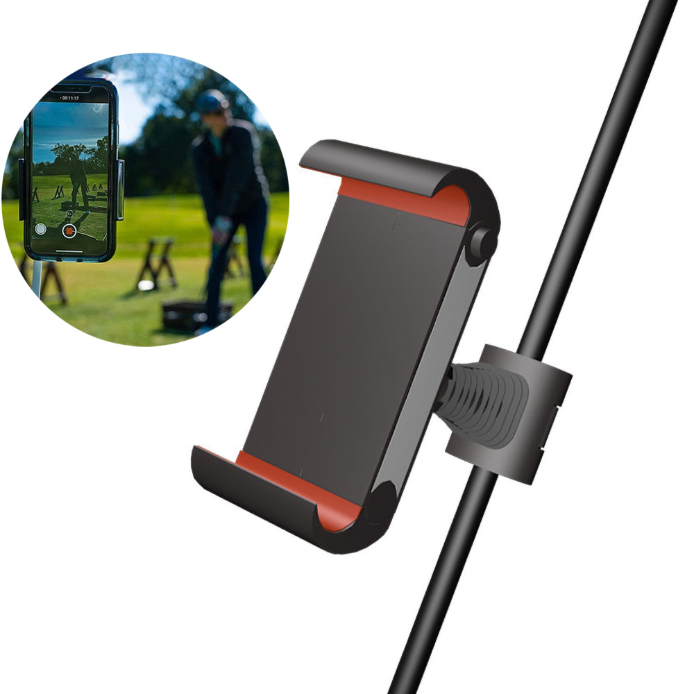 Golf Swing Analyzer Phone Holder Universal Smartphone Holder for the Golf Trolley/Golf Buggy/Golf Cart Golf Gifts