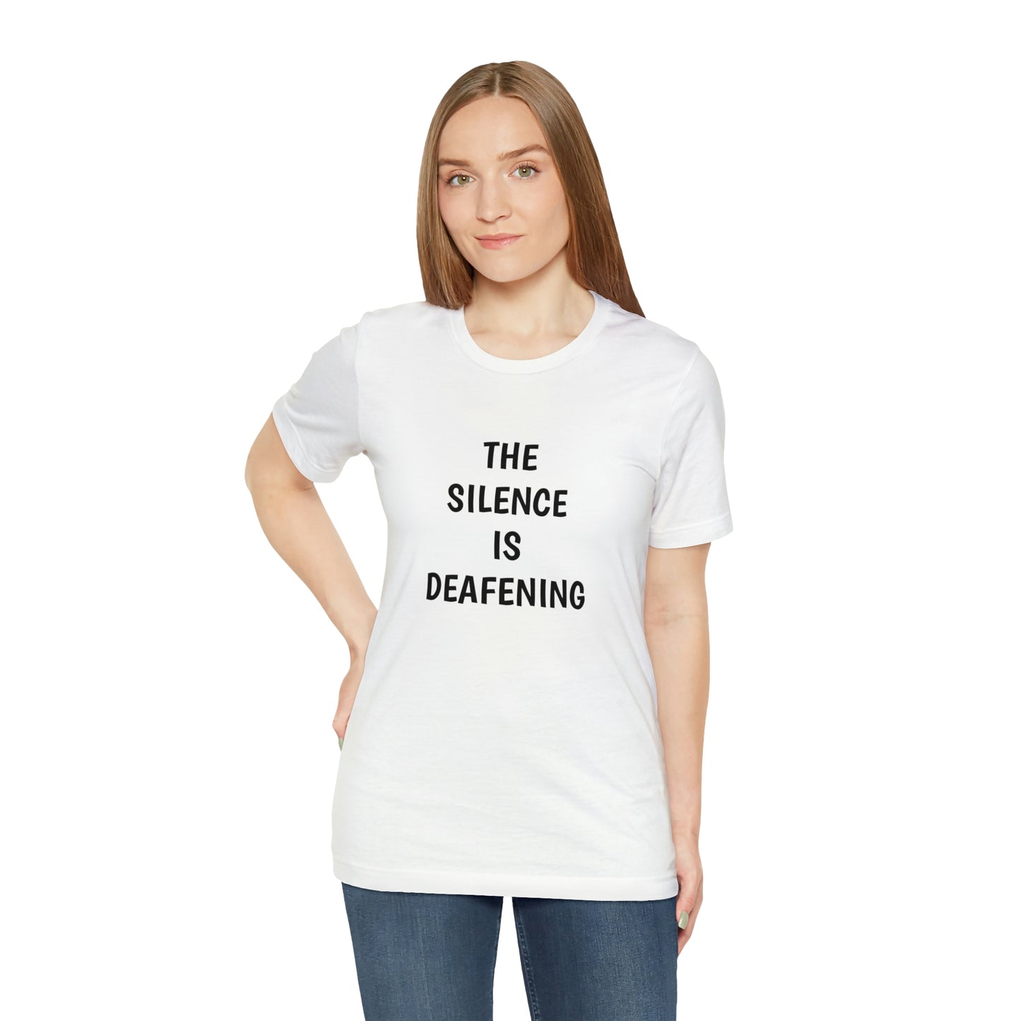 LE SILENCE EST ASSOURDANT ! T-shirt unisexe en jersey