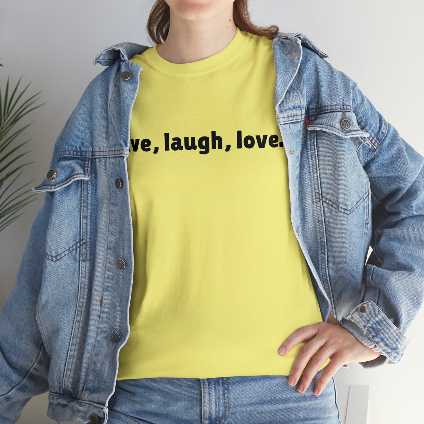 Live, Laugh, Love Cotton T-Shirt