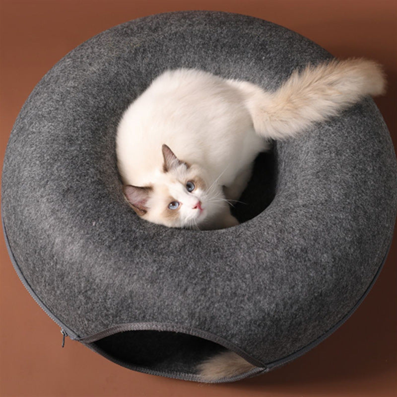 Doughnut Cat and Dog Tunnel Stacking House