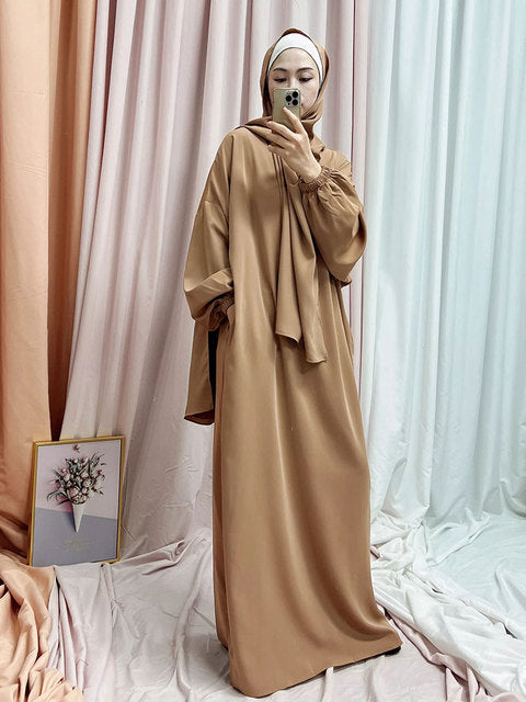 Hooded Abaya Traditional Long Dress Women's