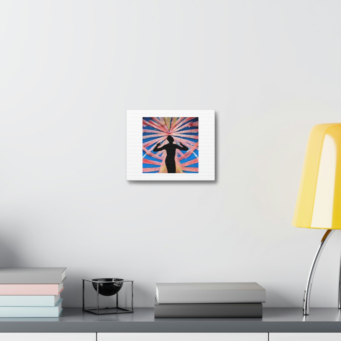 Performing Art Digital Art 'Designed by AI' on Satin Canvas, Stretched