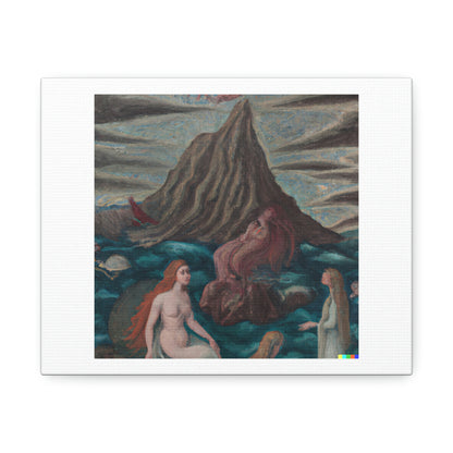 The Birth of Venus by Botticelli for the 21st Century digital art 'Designed by AI' on Canvas