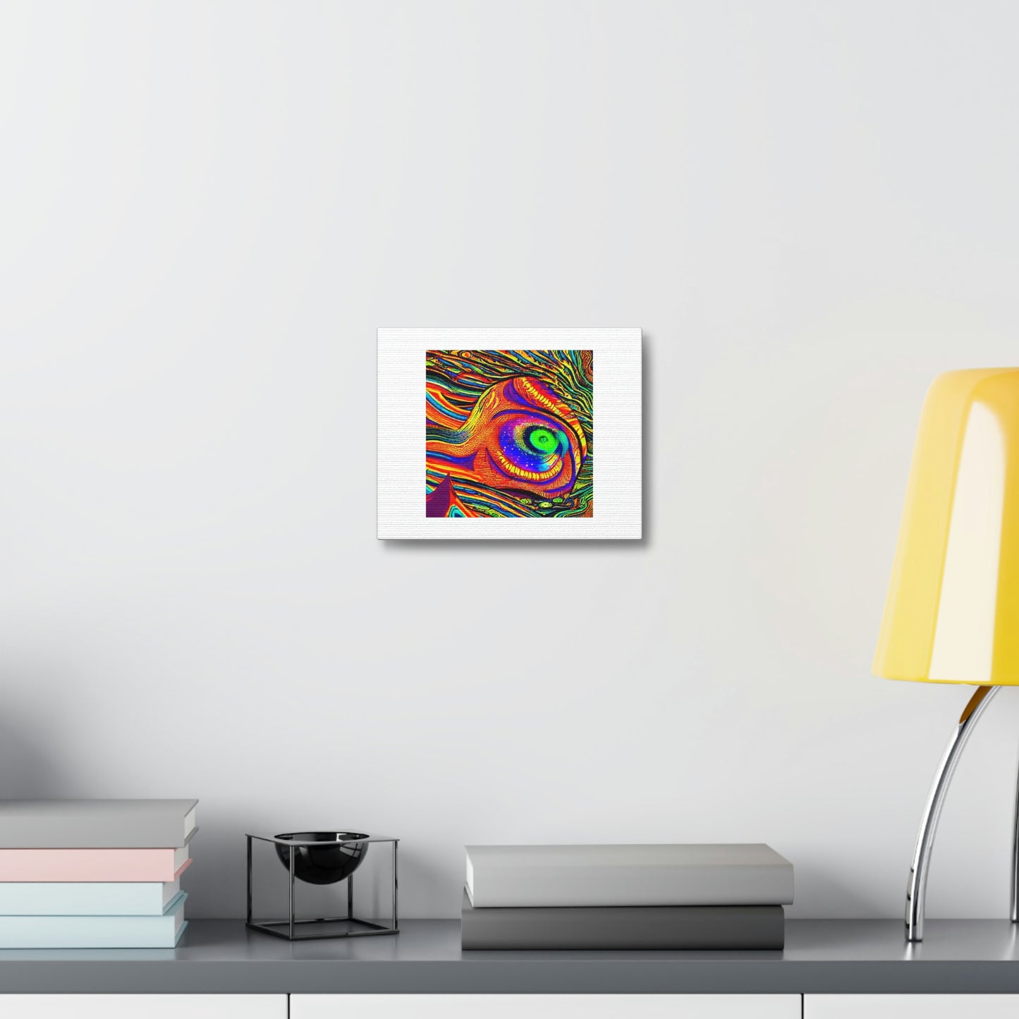 Tripping Digital Art 'Designed by AI' on Satin Canvas, Stretched